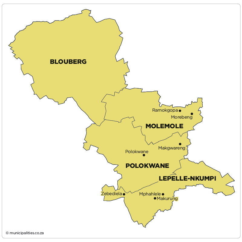 Capricorn District Municipality Map