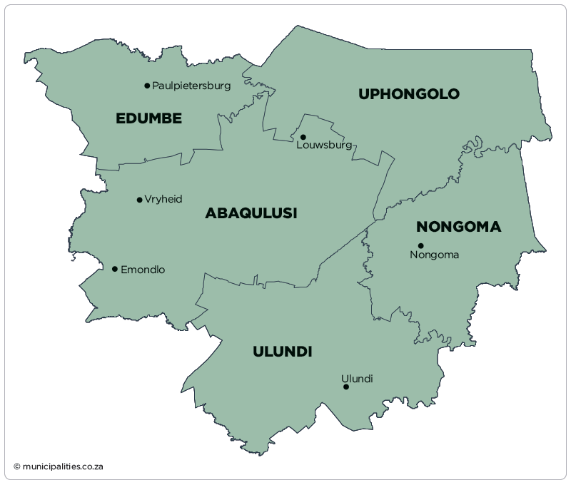 Nongoma Local Municipality Map Nongoma Local Municipality Map